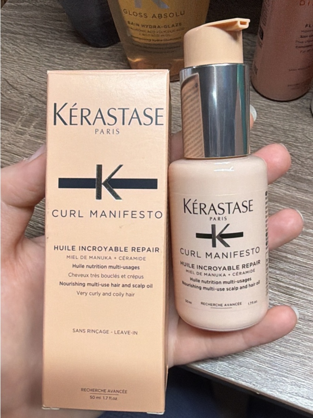 Kérastase Curl Manifesto Nourishing Leave-In Oil - Peach